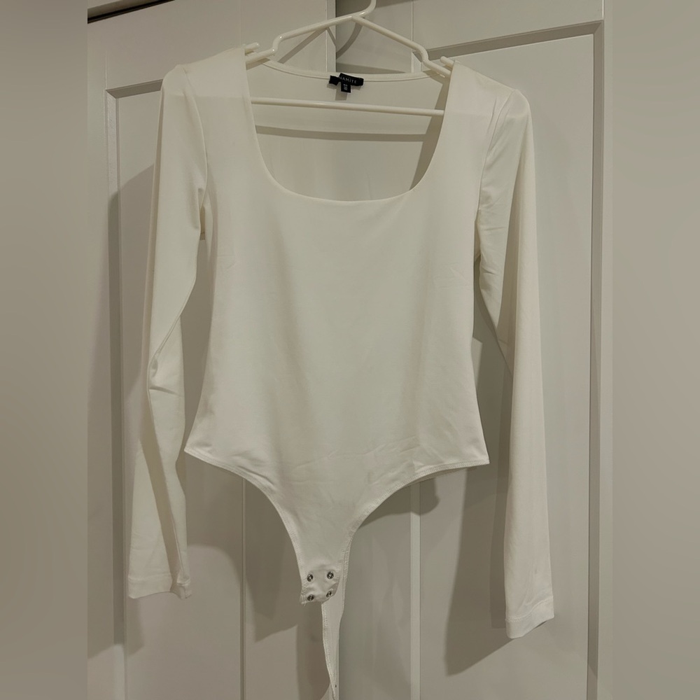 Dynamite Cream Long Sleeve Bodysuit